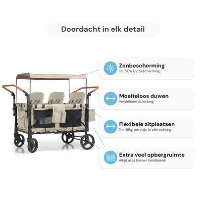 P-Series Luxe 6-zits kinderkar