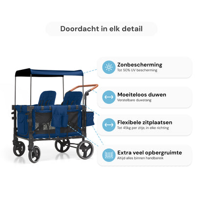 P-Series Luxe 4-zits kinderkar