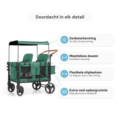 P-Series Luxe 4-zits kinderkar