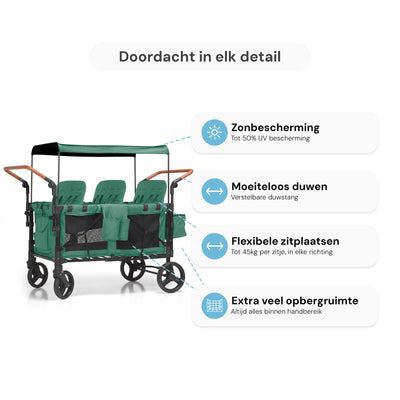 P-Series Luxe 6-zits kinderkar