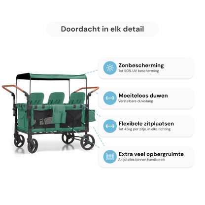 P-Series Luxe 6-zits kinderkar