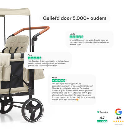 P-Series Luxe 4-zits kinderkar