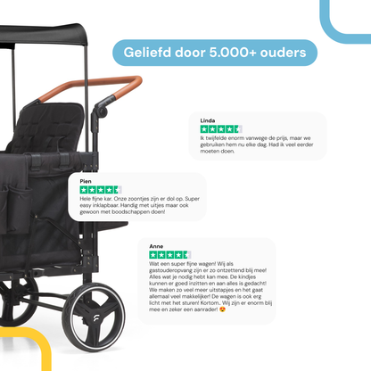 P-Series Luxe 4-zits kinderkar