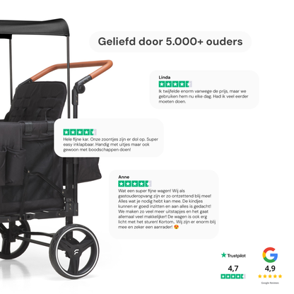 P-Series Luxe 4-zits kinderkar
