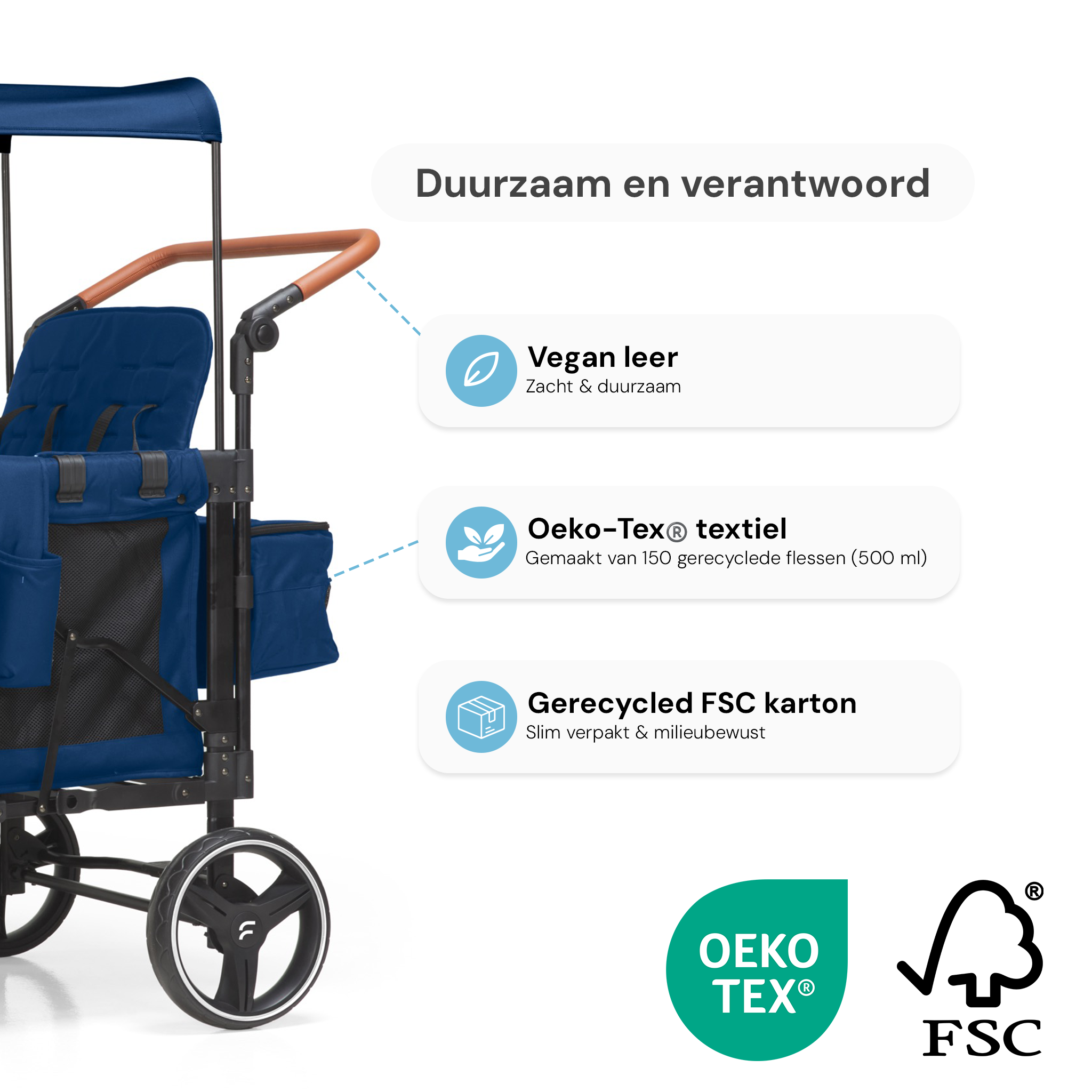 P-Serie 4-Sitzer Bollerwagen