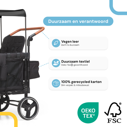 P-Series Luxe 4-zits kinderkar