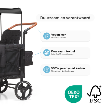 P-Series Luxe 4-zits kinderkar